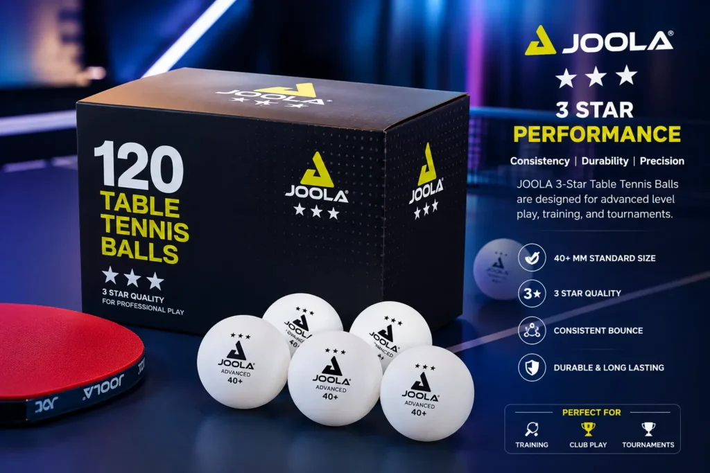 JOOLA Training 3 Star Table Tennis Balls