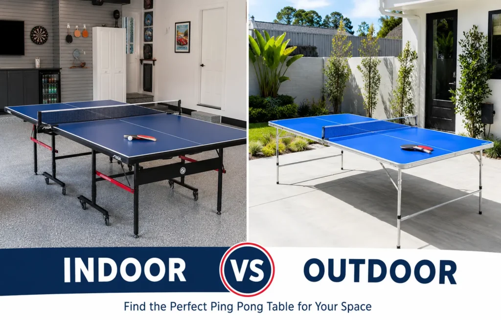 Outdoor vs Indoor Ping Pong Table