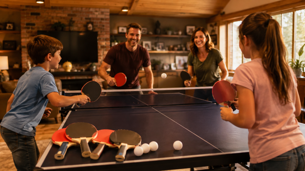 best ping pong paddle set for family